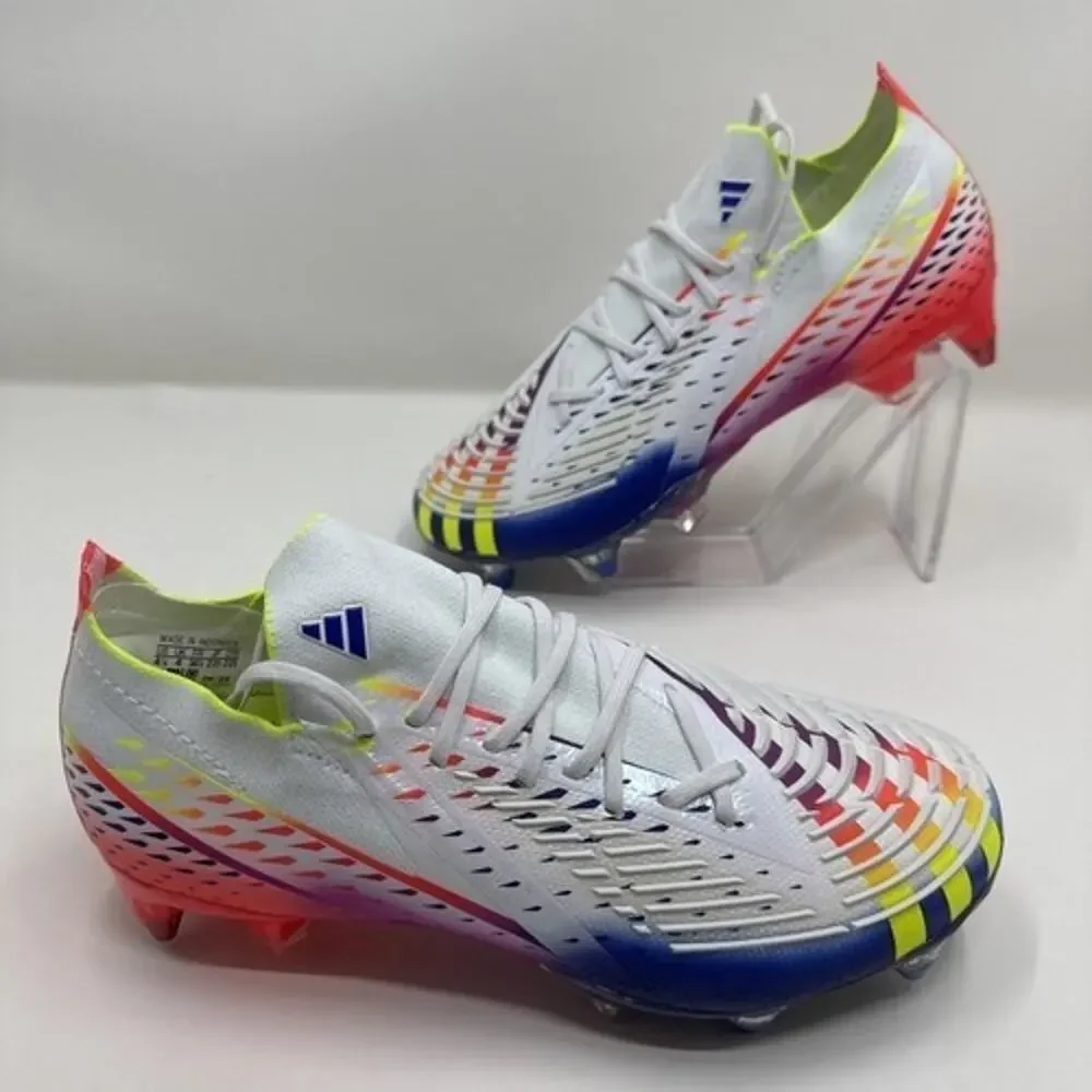Adidas Mens Rare Predator Edge.1 L SG GW1014 White Soccer Men's 4.5